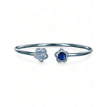 Load image into Gallery viewer, Taraash 925 Sterling Silver Floral CZ Bangle For Women - Taraash