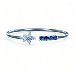 Load image into Gallery viewer, Taraash 925 Sterling Silver Floral CZ Bangle For Women - Taraash
