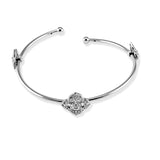 Taraash 925 Sterling Silver Floral CZ Kada Bangle For Women - Taraash