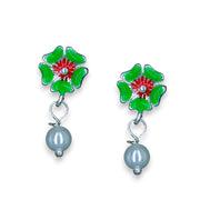 Taraash 925 Sterling Silver Floral Earrings For Kids - Taraash