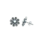 Taraash 925 Sterling Silver Floral Earrings For Women - Taraash