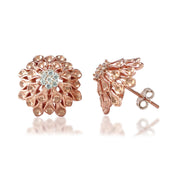 Taraash 925 Sterling Silver Floral Earrings | Stud | Cz Earrings For Women - Taraash