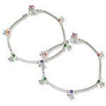 Load image into Gallery viewer, Taraash 925 Sterling Silver Floral Enamel Anklets For Women - Taraash
