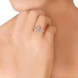 Taraash 925 Sterling Silver Floral Finger Ring For Women - Taraash