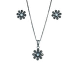Taraash 925 Sterling Silver Floral Jewellery Set For Women - Taraash