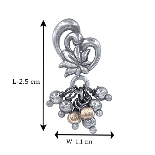 Taraash 925 Sterling Silver Floral Jhumki For Women - Taraash