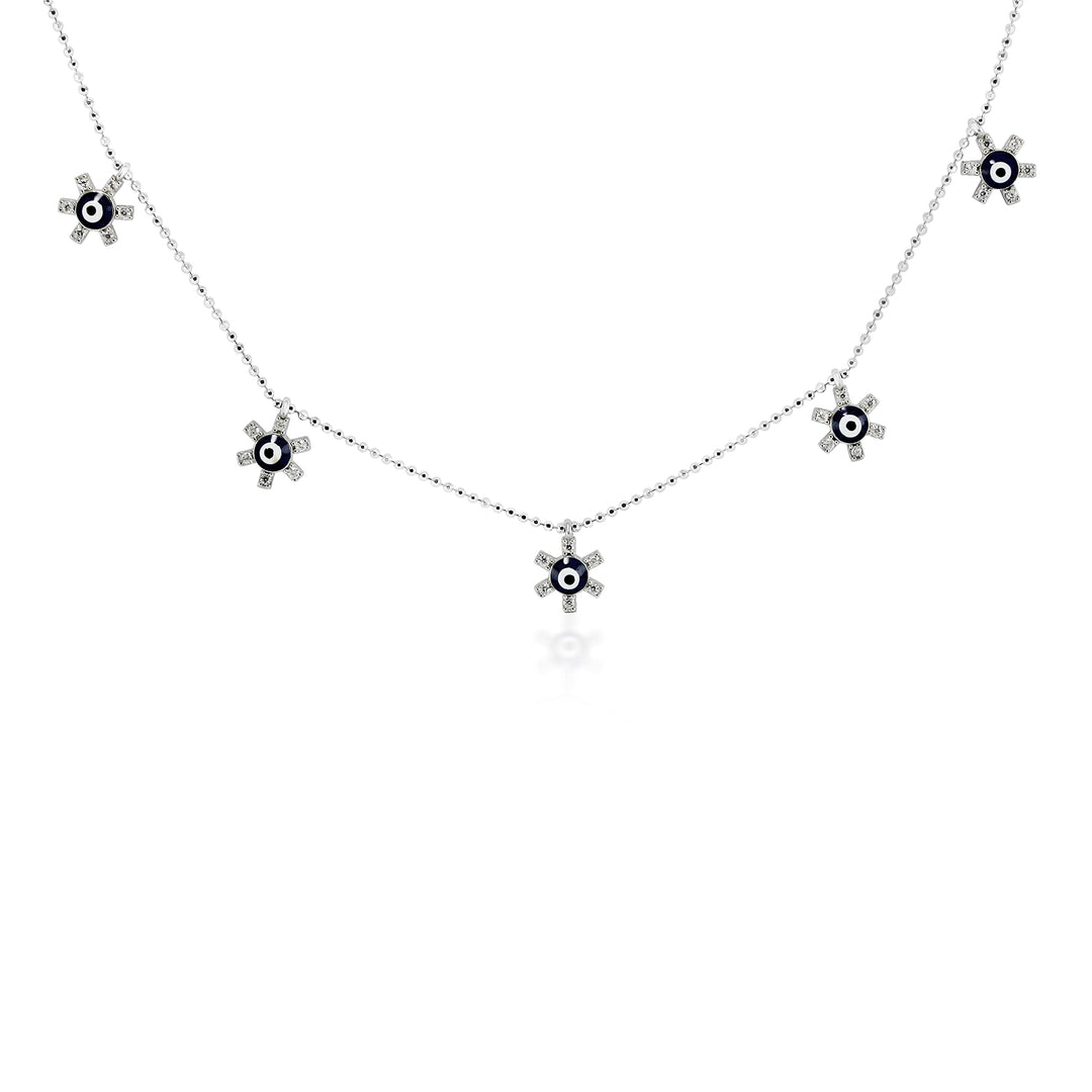 Taraash 925 Sterling Silver Floral Necklace For Women - Taraash