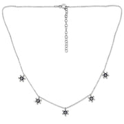 Taraash 925 Sterling Silver Floral Necklace For Women - Taraash