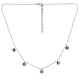 Taraash 925 Sterling Silver Floral Necklace For Women - Taraash