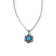 Taraash 925 Sterling Silver Floral Pendant Set For Women - Taraash
