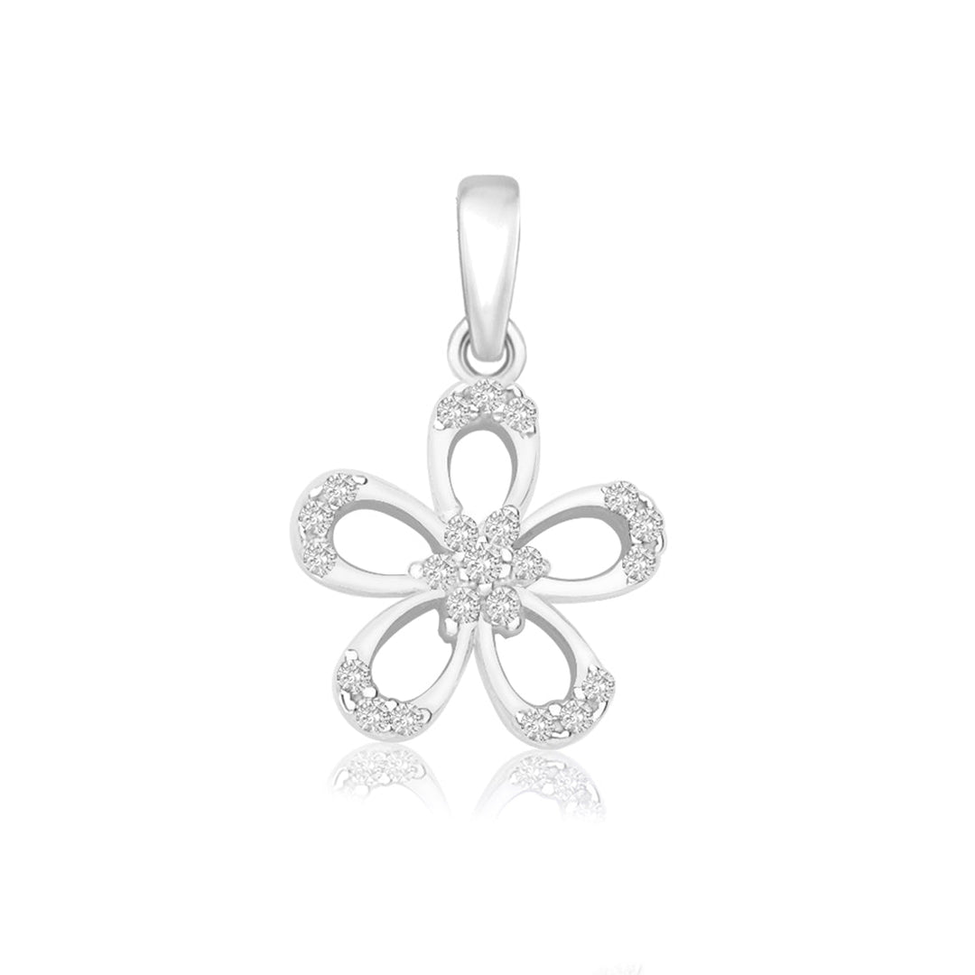 Taraash 925 Sterling Silver Floral Shape Combo Pendant With Chain For Women COMBO PDCH 160 - Taraash