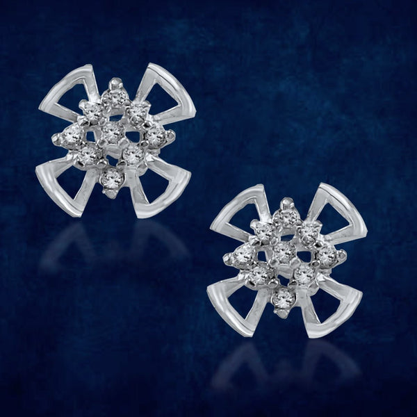 Taraash 925 Sterling Silver Floral Stud Earrings For Women - Taraash
