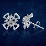 Load image into Gallery viewer, Taraash 925 Sterling Silver Floral Stud Earrings For Women - Taraash