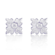 Taraash 925 Sterling Silver Floral Stud Earrings For Women - Taraash