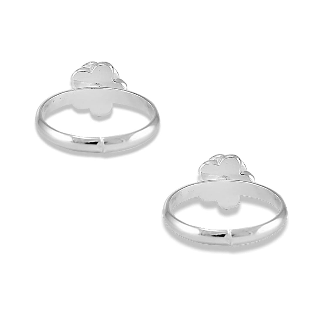 Taraash 925 Sterling Silver Floral Toe Ring For Women - Taraash