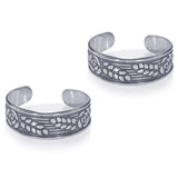 Taraash 925 Sterling Silver Floral Toe Ring For Women LR1166A - Taraash
