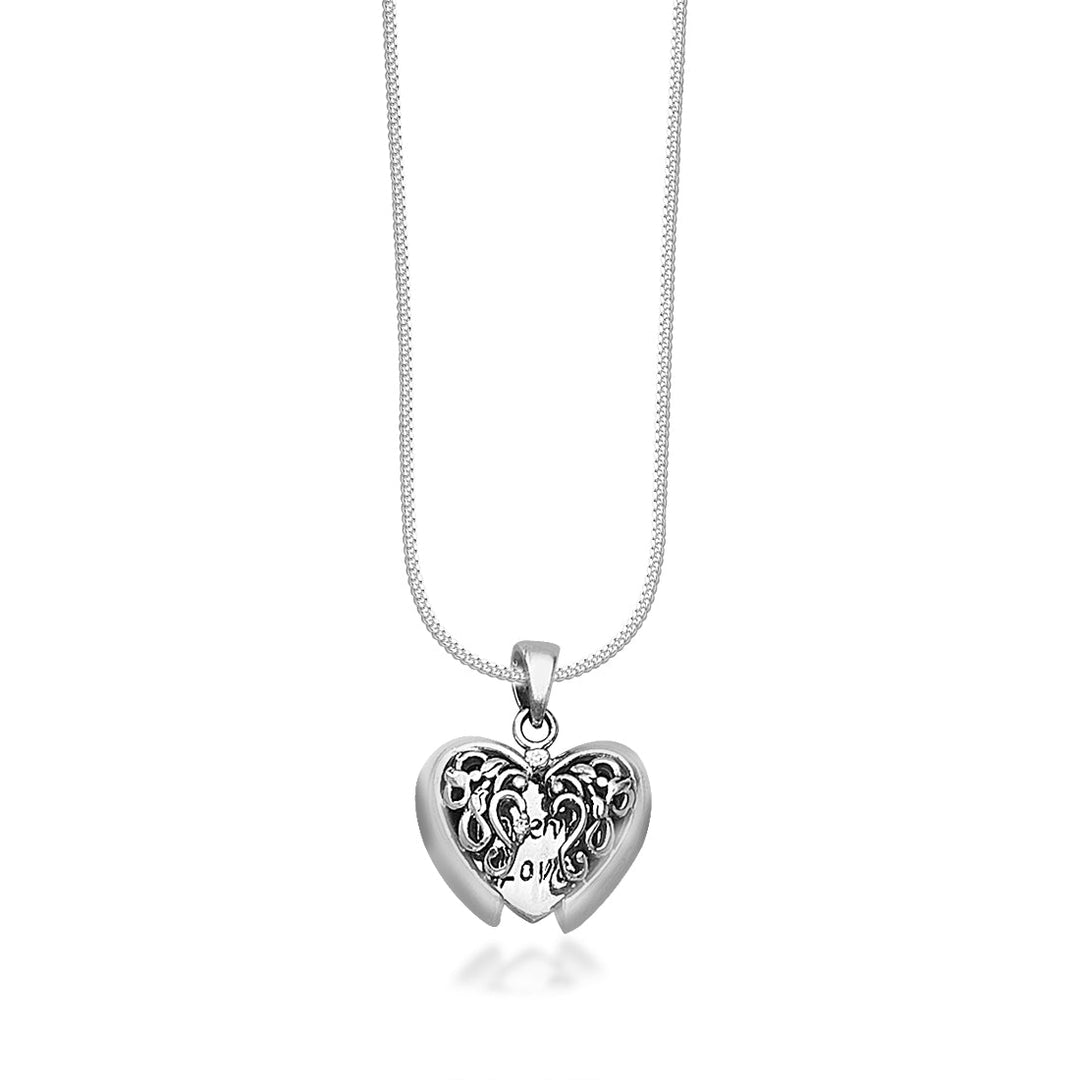 Taraash 925 Sterling Silver Forever Love Combo Pendant With Chain For Women COMBO PDCH 170 - Taraash