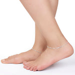 Load image into Gallery viewer, Taraash 925 Sterling Silver Fox Tail Chain Anklet For Women FT12510H - Taraash
