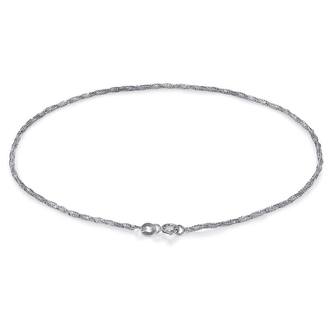 Taraash 925 Sterling Silver Fox Tail Chain Anklet For Women FT12510H - Taraash