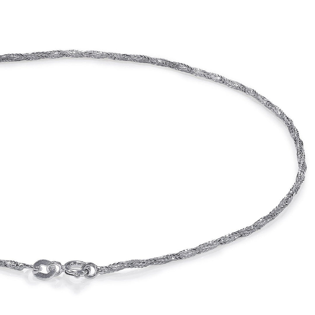 Taraash 925 Sterling Silver Fox Tail Chain Anklet For Women FT12510H - Taraash