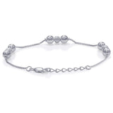 Taraash 925 Sterling Silver Frosted Ball Bracelet For Women BR1813F - Taraash