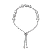 Taraash 925 Sterling Silver Frosted Ball Bracelet For Women BR2032S - Taraash