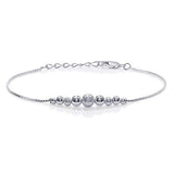 Taraash 925 Sterling Silver Frosted Silver Balls Bracelets For Women BR1806F - Taraash