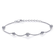 Taraash 925 Sterling Silver Frosted Silver Balls For Women BR1805F - Taraash