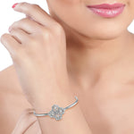 Load image into Gallery viewer, Taraash 925 Sterling Silver Fully CZ Bangle For Women - Taraash