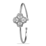 Taraash 925 Sterling Silver Fully CZ Bangle For Women - Taraash