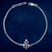 Taraash 925 Sterling Silver Ganesha Rakhi For Brother Gift - Taraash