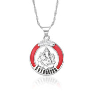 Taraash 925 Sterling Silver Ganpati Pendant For Unisex Silver-PD1216S - Taraash