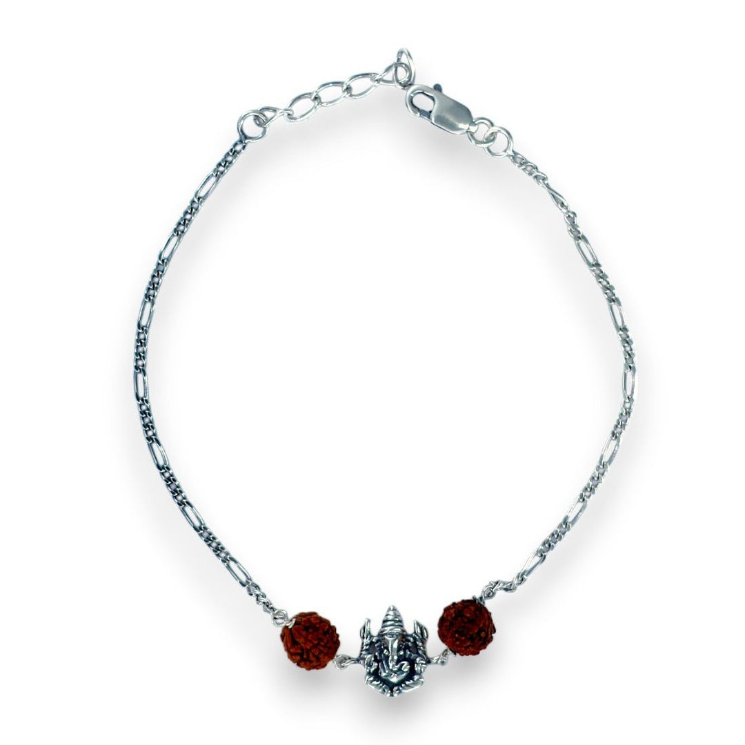 Taraash 925 Sterling Silver Ganpati Rakhi Gift For Brother - Taraash