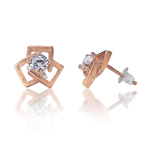 Taraash 925 Sterling silver Gold Plated Cz Earrings | Stud For Women | Stud - Taraash