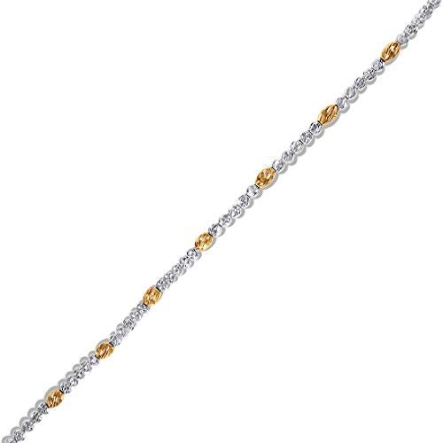 Taraash 925 Sterling Silver Gold Plated Silver Balls Bracelet For Women BR1840G - Taraash