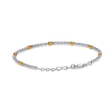 Taraash 925 Sterling Silver Gold Plated Silver Balls Bracelet For Women BR1840G - Taraash