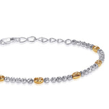 Taraash 925 Sterling Silver Gold Plated Silver Balls Bracelet For Women BR1840G - Taraash