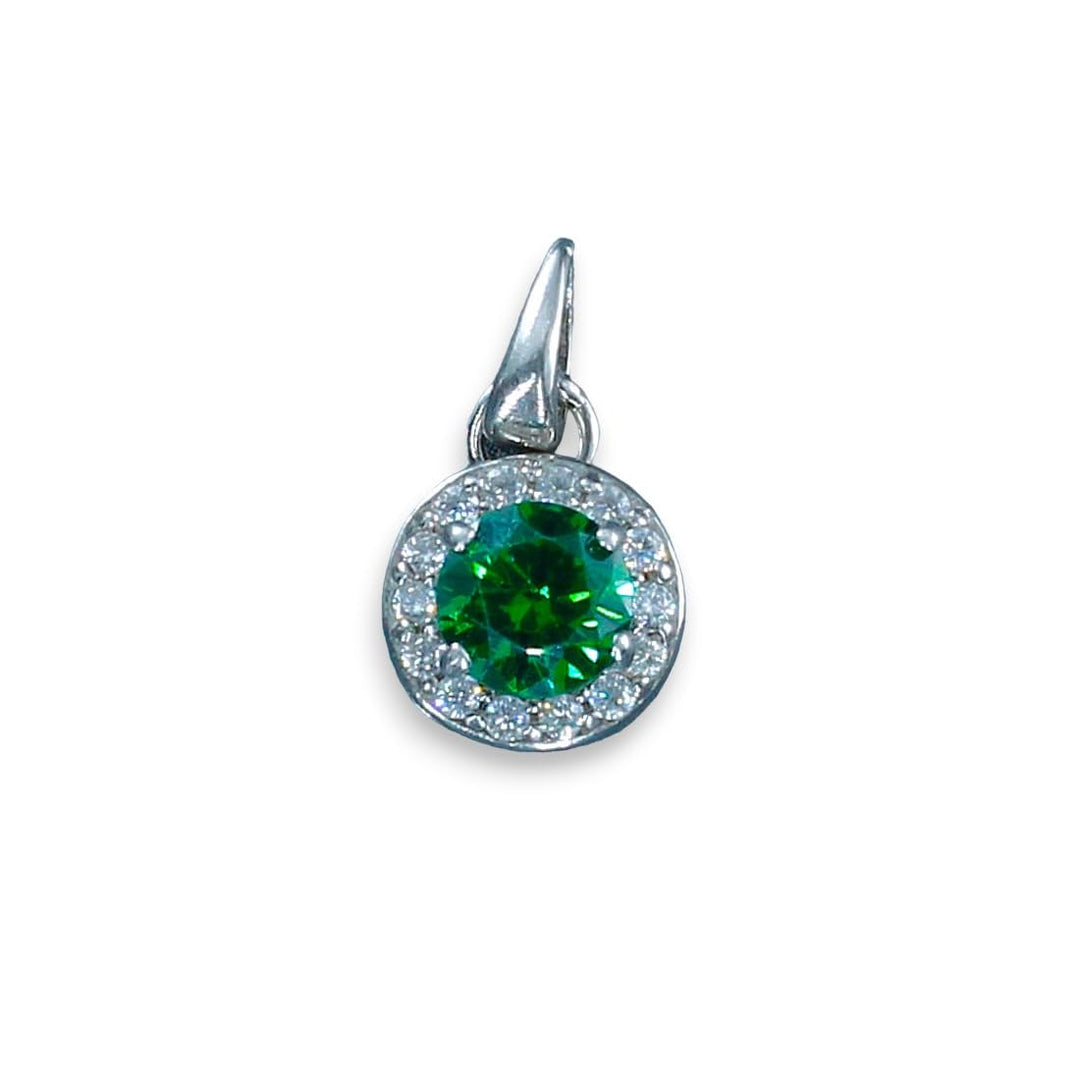 Taraash 925 Sterling Silver Green CZ Jewellery Set For Women - Taraash