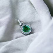Taraash 925 Sterling Silver Green CZ Pendant For Women - Taraash