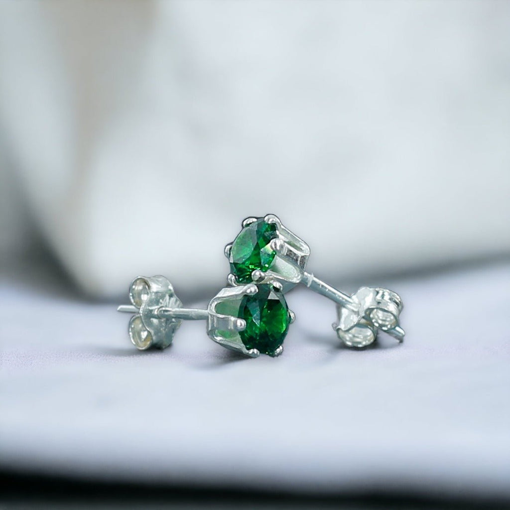 Cz sterling silver earrings sales