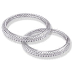 Load image into Gallery viewer, Taraash 925 Sterling Silver Hear Design CZ Bangle For Women - Taraash
