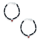 Taraash 925 Sterling Silver Heart Anklet For Babies - Taraash