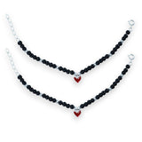 Taraash 925 Sterling Silver Heart Anklet For Babies - Taraash