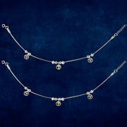 Taraash 925 Sterling Silver Heart Anklets For Kids - Taraash
