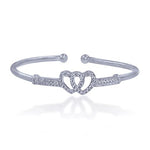 Load image into Gallery viewer, Taraash 925 Sterling Silver Heart Bangle For Women - Taraash
