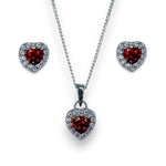 Load image into Gallery viewer, Taraash 925 Sterling Silver Heart CZ Jewellery Sets For Women - Taraash