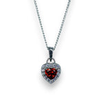 Load image into Gallery viewer, Taraash 925 Sterling Silver Heart CZ Pendant Chain For Women - Taraash
