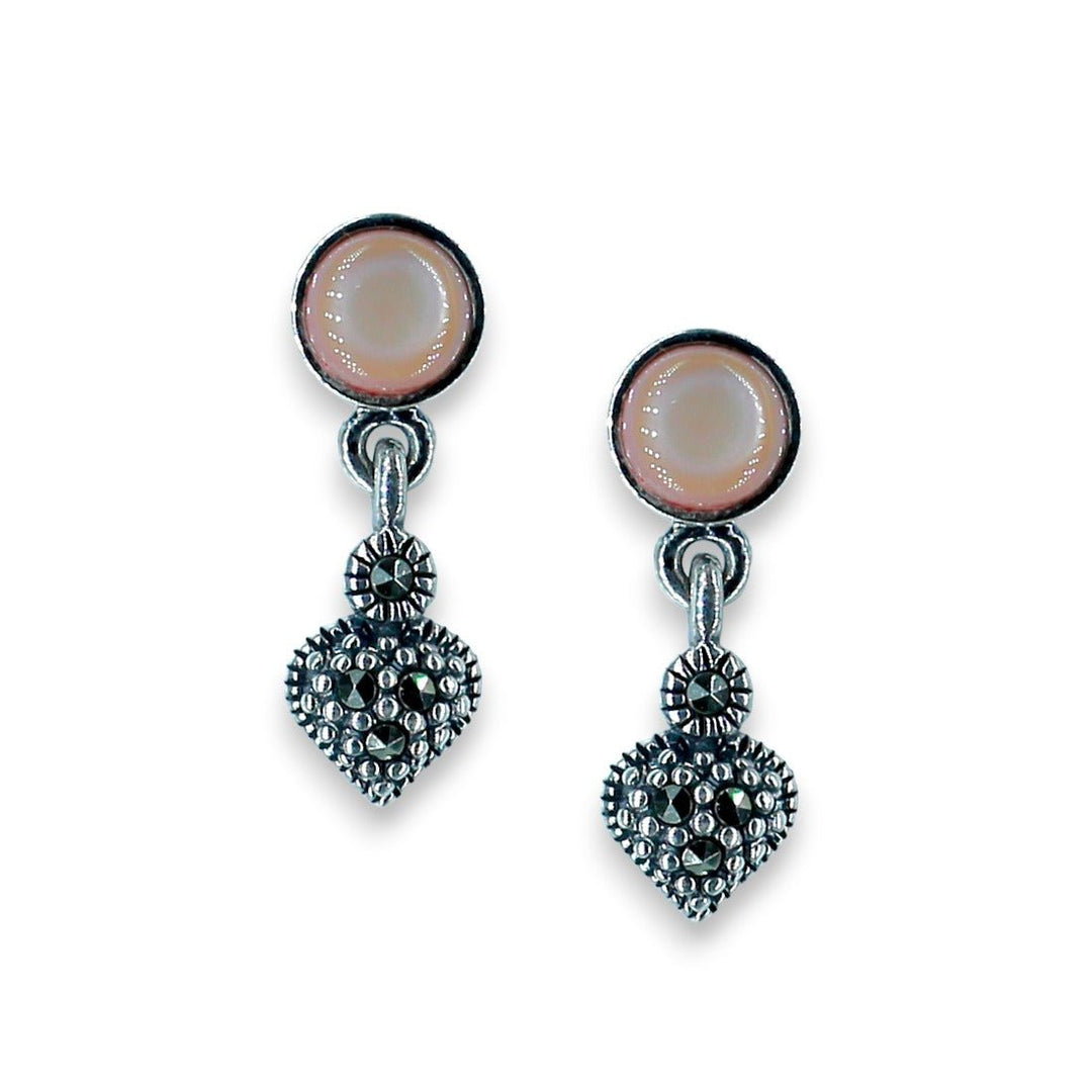 Taraash 925 Sterling Silver Heart Earrings For Women - Taraash