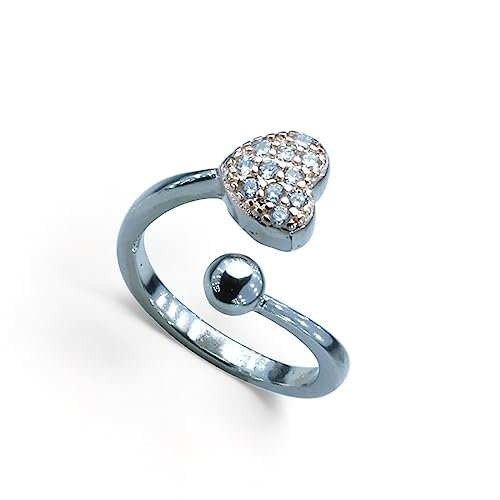 Taraash 925 Sterling Silver Heart Finger Ring For Women - Taraash