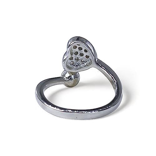 Taraash 925 Sterling Silver Heart Finger Ring For Women - Taraash